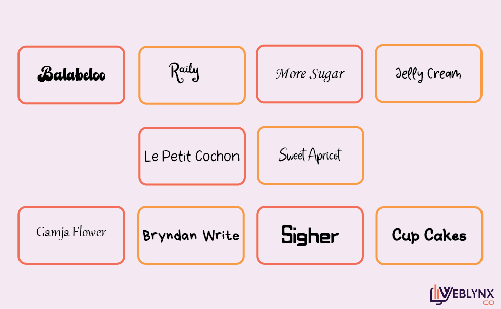 10 cute fonts in canva